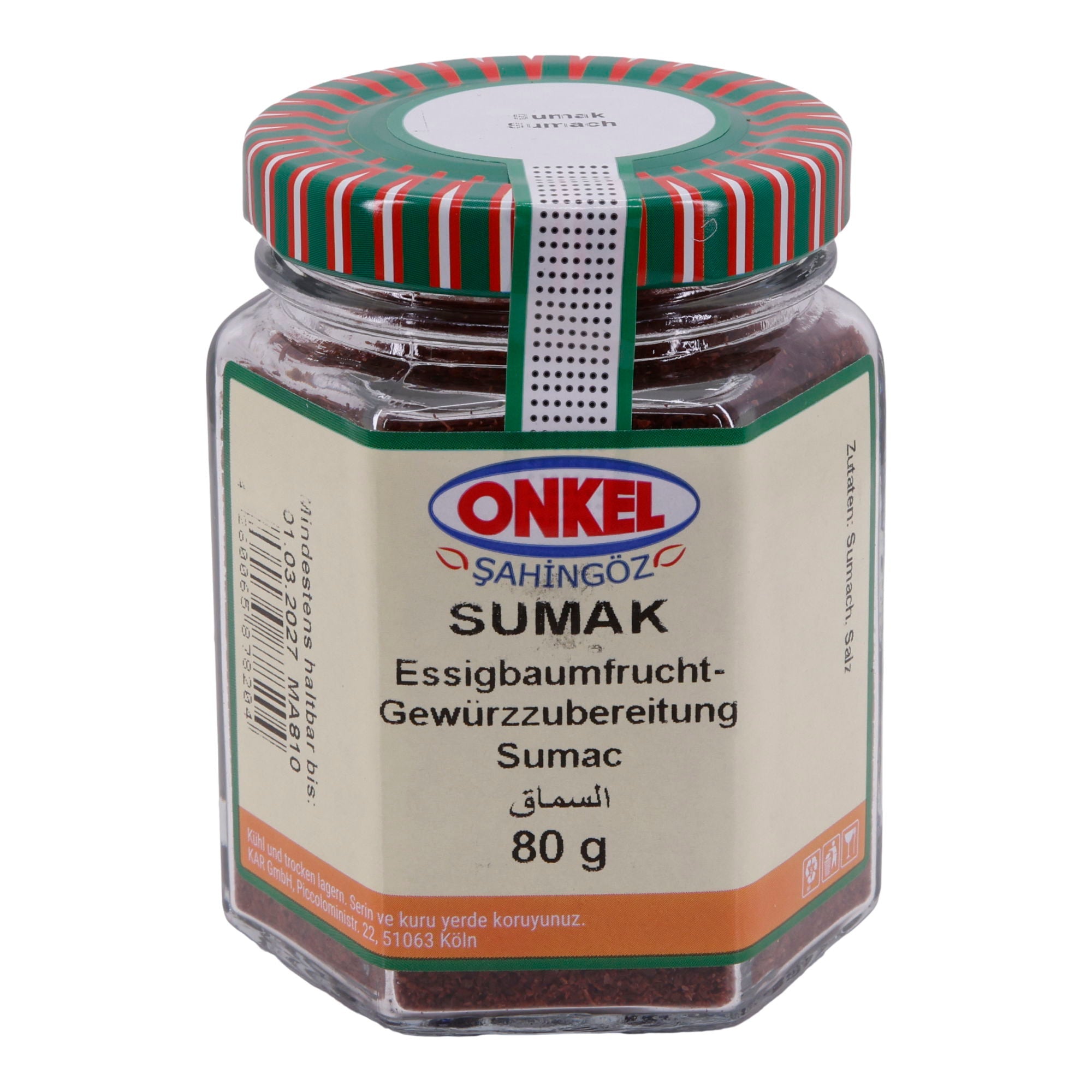 Gewürzzubereitung Onkel Şahingöz Sumak | Essigbaumfrucht | 80 g ONKEL SAHINGÖZ
